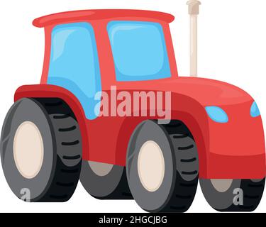 Concept agriculture tracteur récolte grain icône, moderne agricole agrimoteur technique dessin animé illustration vecteur, isolé sur blanc.Formation professionnelle Illustration de Vecteur