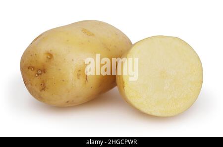 Pommes de terre isolé sur fond blanc avec clipping path Banque D'Images