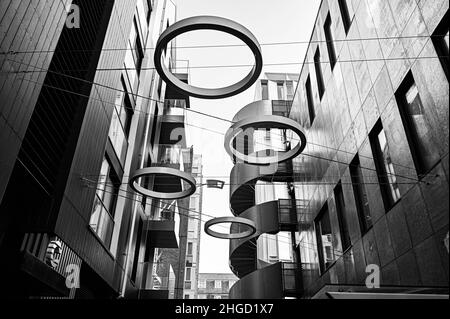 Le nouveau complexe Circus Street, situé dans le centre-ville de Brighton, comprend des maisons résidentielles ainsi que des bureaux et des commerces Banque D'Images