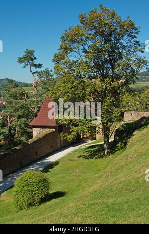 Château de Velhartice dans la région de Plzen, République tchèque, Europe Banque D'Images