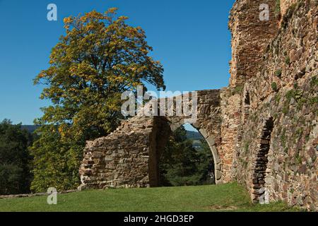 Château de Velhartice dans la région de Plzen, République tchèque, Europe Banque D'Images