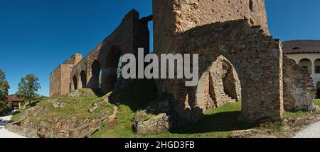 Château de Velhartice dans la région de Plzen, République tchèque, Europe Banque D'Images