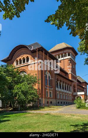 BUCAREST, ROUMANIE - 17 AOÛT 2021 : Musée national du paysan roumain dans la ville de Bucarest, Roumanie Banque D'Images