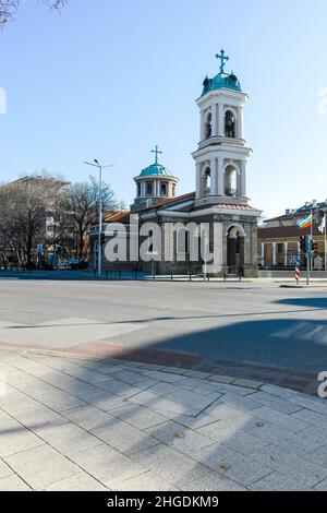 PLOVDIV, BULGARIE - 2 JANVIER 2022 : église Saint-Paraskeva (Sveta Petka) dans la ville de Plovdiv, Bulgarie Banque D'Images