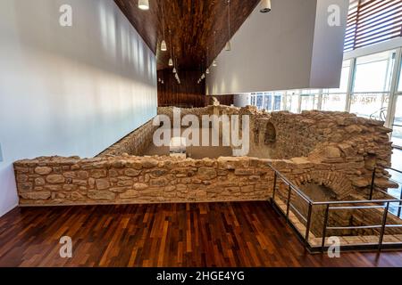 Nouvelle exposition de monastère San Juan de la Pena près de Jaca.Huesca, Aragon.L'Espagne en Europe Banque D'Images