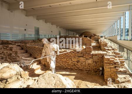 Nouvelle exposition de monastère San Juan de la Pena près de Jaca.Huesca, Aragon.L'Espagne en Europe Banque D'Images