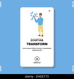 Vecteur de transformation numérique Illustration de Vecteur