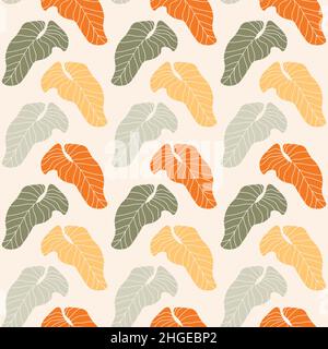 Motif feuilles tropicales .Illustration du vecteur botanique.Plantes tropicales.Design exotique moderne pour le papier, la couverture, le tissu, la décoration intérieure.Rapport exotique Illustration de Vecteur