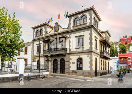 La vieille mairie de Teror, Gran Canaria, Iles Canaries, Espagne Banque D'Images