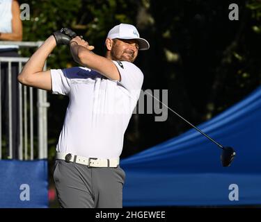 Orlando, États-Unis.20th janvier 2022.Le tennis Star Mardy Fish est en train de participer à la première partie du tournoi de champions de vacances Hilton LPGA 2022 au Lake Nona Golf and Country Club d'Orlando, Floride, le jeudi 20 janvier 2022 crédit: UPI/Alay Live News Banque D'Images