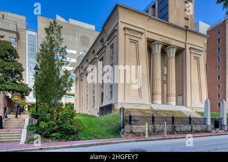 L'édifice égyptien est l'un des trésors architecturaux de Richmond. Banque D'Images