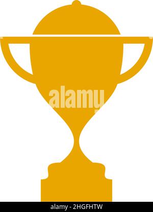 Modèle d'illustration vectorielle de logo Trophy Icon Illustration de Vecteur