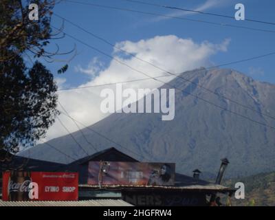 Pentes inférieures du mont Kilimanjaro Banque D'Images