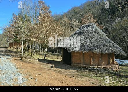 Parc préhistorique des grottes à péage de Moià dans la région de la province de Moianès de Barcelone, Catalogne, Espagne Banque D'Images