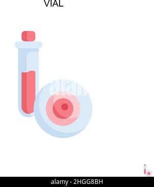 Flacon icône vecteur simple. Couleur parfaite pictogramme moderne sur contour modifiable.Icônes de flacons pour votre projet d'entreprise Illustration de Vecteur