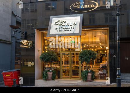 Restaurant italien San Carlo à Temple Street, Birmingham, Royaume-Uni Banque D'Images