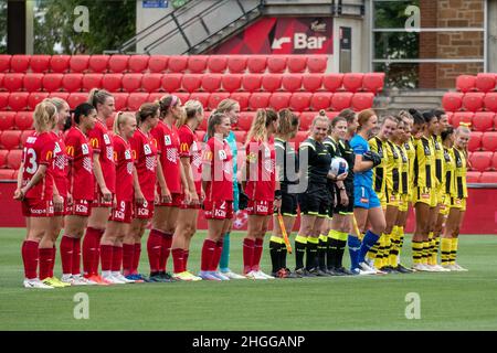 Adélaïde, Australie.21st janvier 2022.Adélaïde, Australie méridionale, Jalua Adelaide United et Wellington Phoenix se disputent avant le match Liberty A-League Women's entre Adelaide United et Wellington Phoenix au stade Coopers d'Adélaïde, en Australie.NOE Llamas/SPP crédit: SPP Sport Press photo./Alamy Live News Banque D'Images