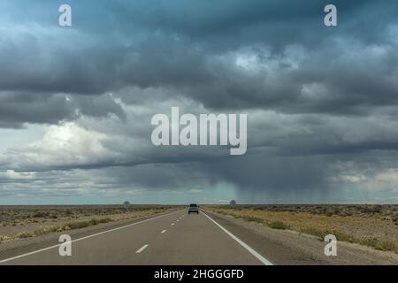 la route nationale 40 au sud d'esquel, chubut, argentine Banque D'Images