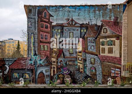 Streetart, Allemagne, Basse-Saxe, Goettingen Banque D'Images