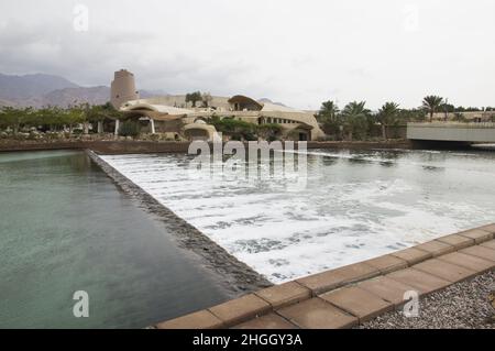 Cloud7 projet de mégaprojet de la Ayla Oasis Development Company à Aqaba en Jordanie pour le projet de régénération des oasis d'Ayla visant la régénération urbaine et l'investissement. Banque D'Images