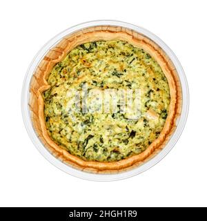 Divers types de quiches dans un cadre studio, isolé sur blanc. Banque D'Images