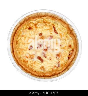 Divers types de quiches dans un cadre studio, isolé sur blanc. Banque D'Images