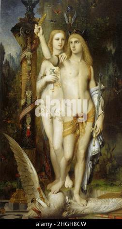 Jason et Médée, Jason und Medea, Gemälde von Gustave Moreau, 1865 / Jason et Médée, Jason et Medea, peinture de Gustave Moreau, 1865, Historisch, historique, numérique amélioration de la reproduction d'une œuvre originale de l'époque / Digital restaurierte Reproduktion einer Originalvorlage aus der damaligen Zealnil, Orignénicht Banque D'Images