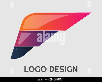 Logo abstrait.Design minimaliste.Élément beau et simple. Illustration de Vecteur