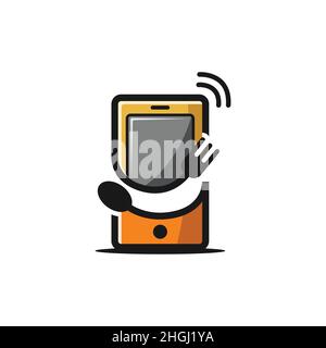 Aliments en ligne ou applications intelligentes vecteur de conception de plats alimentaires en ligne.Logo pour les services de commande et de livraison de produits alimentaires pour applications mobiles intelligentes Illustration de Vecteur