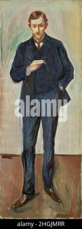 Le Français, Marcel Archinard - 1904 - huile sur toile 185 x 70 cm - Munch Edvard Banque D'Images