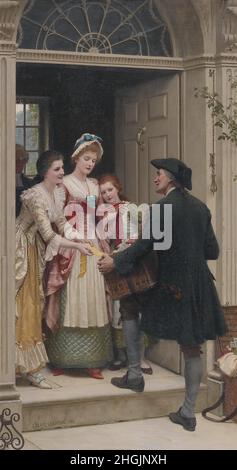 Leighton Edmund Blair - Collection privée - rubans et lacets pour visages très jolis - 1902 - huile sur toile 109 x 58 cm - Banque D'Images