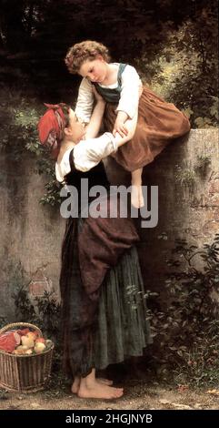 Bouguereau William-Adolphe - Collection privée - Petites Maraudeux - 1872 - huile sur toile no info - bo06 Banque D'Images