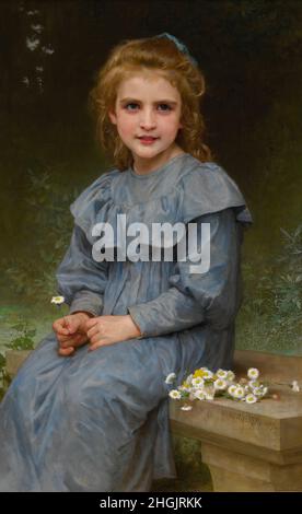 Bouguereau William-Adolphe - Collection privée - Paquerettes - 1894 - huile sur toile 88,9 x 61,6 cm - Bo01 Banque D'Images