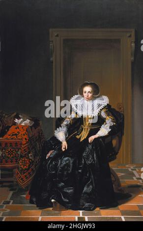 Thomas de Keyser - Portrait d'une Dame Banque D'Images