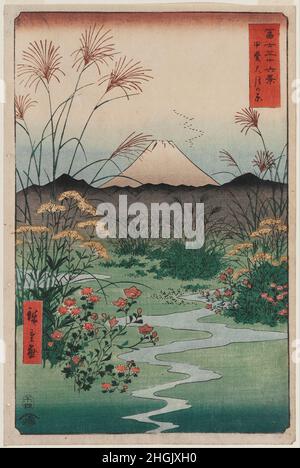 Utagawa Hiroshige I, publié par Tsutaya Kichizō (Kōeidō) - ōtsuki Plain in in in Kai province (Kai ōtsuki no hara), de la série trente-six vues du Mont Fuji (F... Banque D'Images