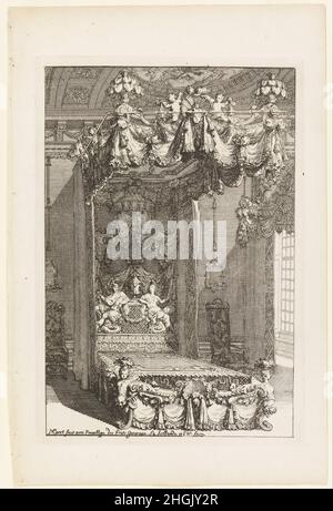 Daniel Marot - Design for a State Bedchamber, from second Livre d'Appartement (second Book on Interiors) Banque D'Images