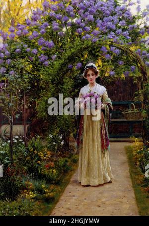 Leighton Edmund Blair - Collection privée - Lilac - 1901 - huile sur bois 35,5 x 25 cm - Banque D'Images