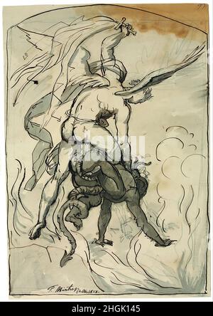 Theodor Mintrop - St. Michael Fighting the Devil Banque D'Images