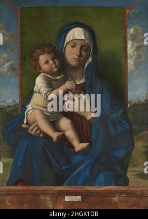 Madonna col bambino - 1480 90 - olio e tempera su tavola di pioppo 90,8 x 64,8 cm - mwxBellini Giovanni Banque D'Images