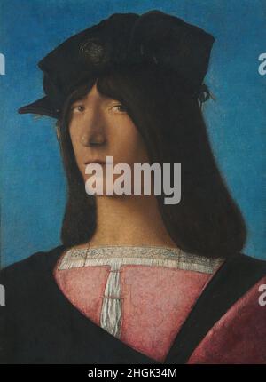 Portrait de l'homme - 1510c.- huile sur bois 39,4 x 29,2 cm - Veneto Bartolomeo Banque D'Images