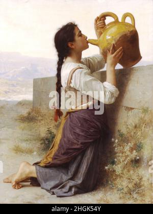 Bouguereau William-Adolphe - Collection privée - la Soif - 1886 - huile sur toile no info - bo03 Banque D'Images