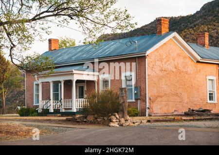 La maison Dolan, construite en 1888, dans l'ancien quartier historique de Lincoln, au Nouveau-Mexique, aux États-Unis d'Amérique Banque D'Images