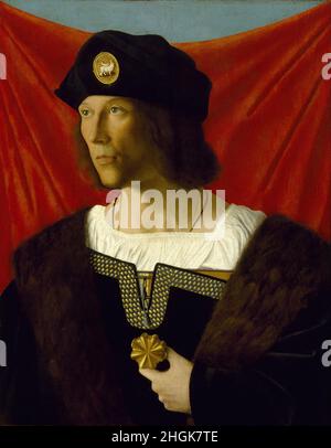 Bartolomeo Veneto - Portrait d'un homme Banque D'Images