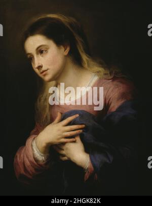 Bartolomé Esteban Murillo - la Vierge de l'Annonciation Banque D'Images