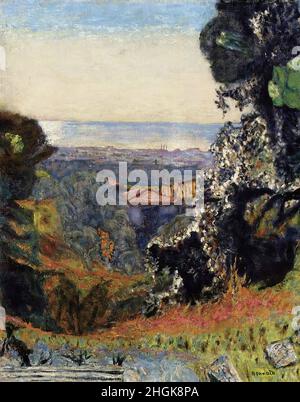 Bonnard Pierre - Collection privée - Paysage classique - 1924 - huile sur toile 59 X47 cm - Banque D'Images