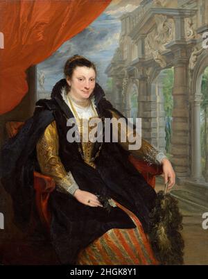 Ritrato di Isabella Brant - 1621 - huile sur toile 253 x 120 cm - Van Dyck Antoon Banque D'Images