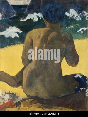 Vahine no te miti - Femme a la mer - 1892 - huile sur toile 92,5 x 74 cm - Gauguin Paul Banque D'Images