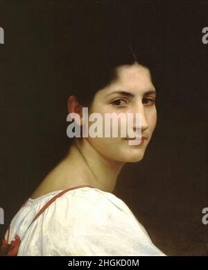 Bouguereau William-Adolphe - Collection privée - Fortunata - 1879 - huile sur toile pas d'info - Banque D'Images