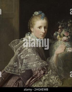 Allan Ramsay - la femme de l'artiste - Margaret Lindsay, d'Evelick, c 1726 - 1782 Banque D'Images