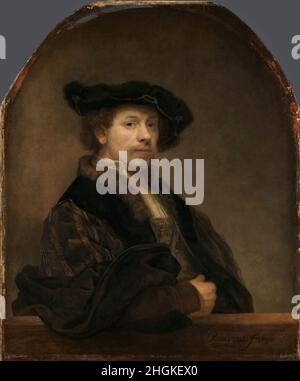 Autoportrait à l'âge de 34 - 1640 - huile sur toile 91 x 75 cm - Rembrandt Banque D'Images